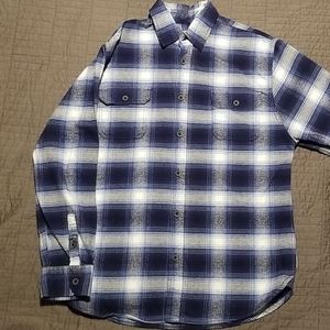 Jachs navy blue/white/black flannel, Large
